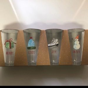 Rae Dunn Set Of Four Highball Glasses